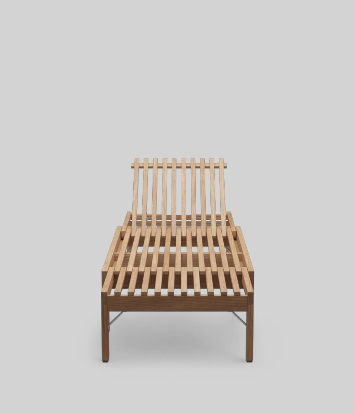 outdoor sunbed teak bench