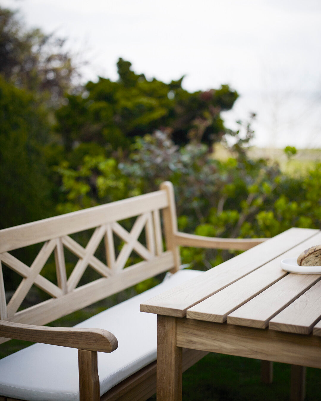 teak wood outdoor bench