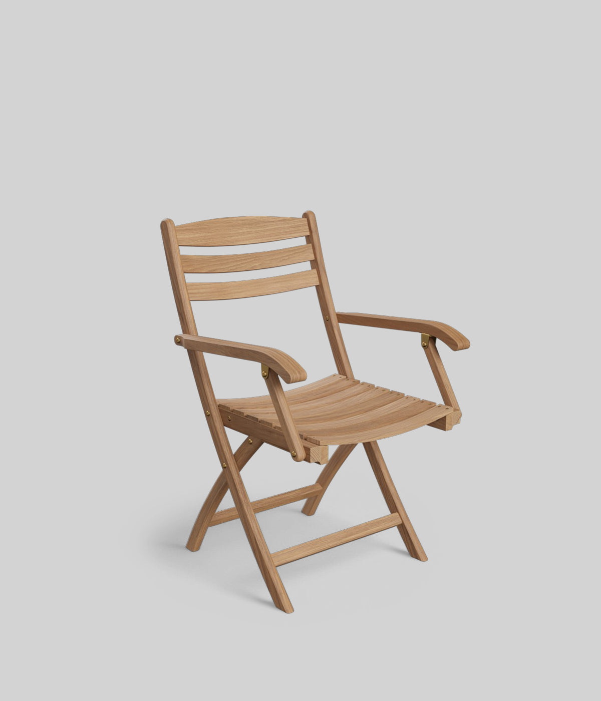 Solid teak wood folding chair
