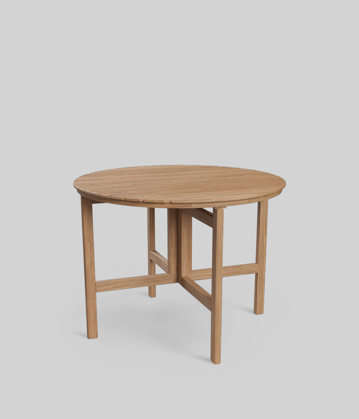 Outdoor round folding table