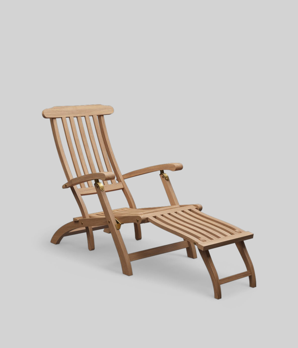 teak steamer deck chair
