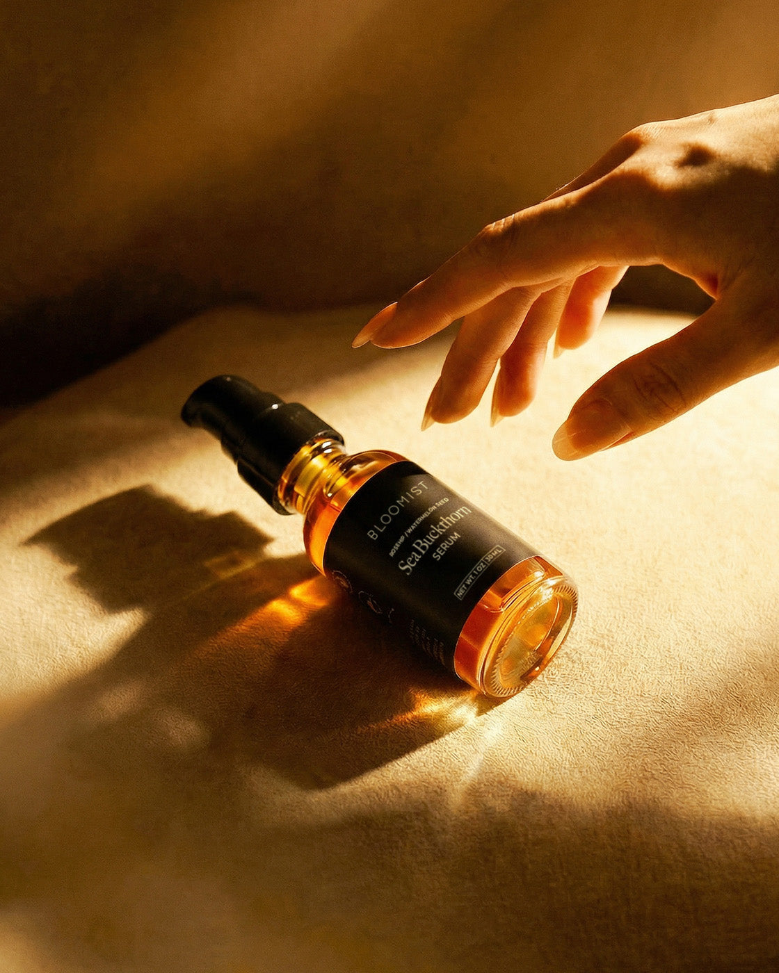 Cold-pressed sea buckthorn oil facial serum