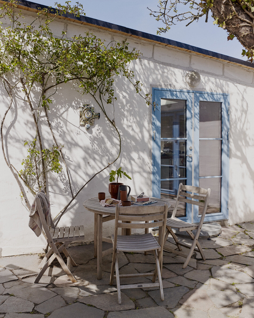 Sturdy Nordic teak dining chair
