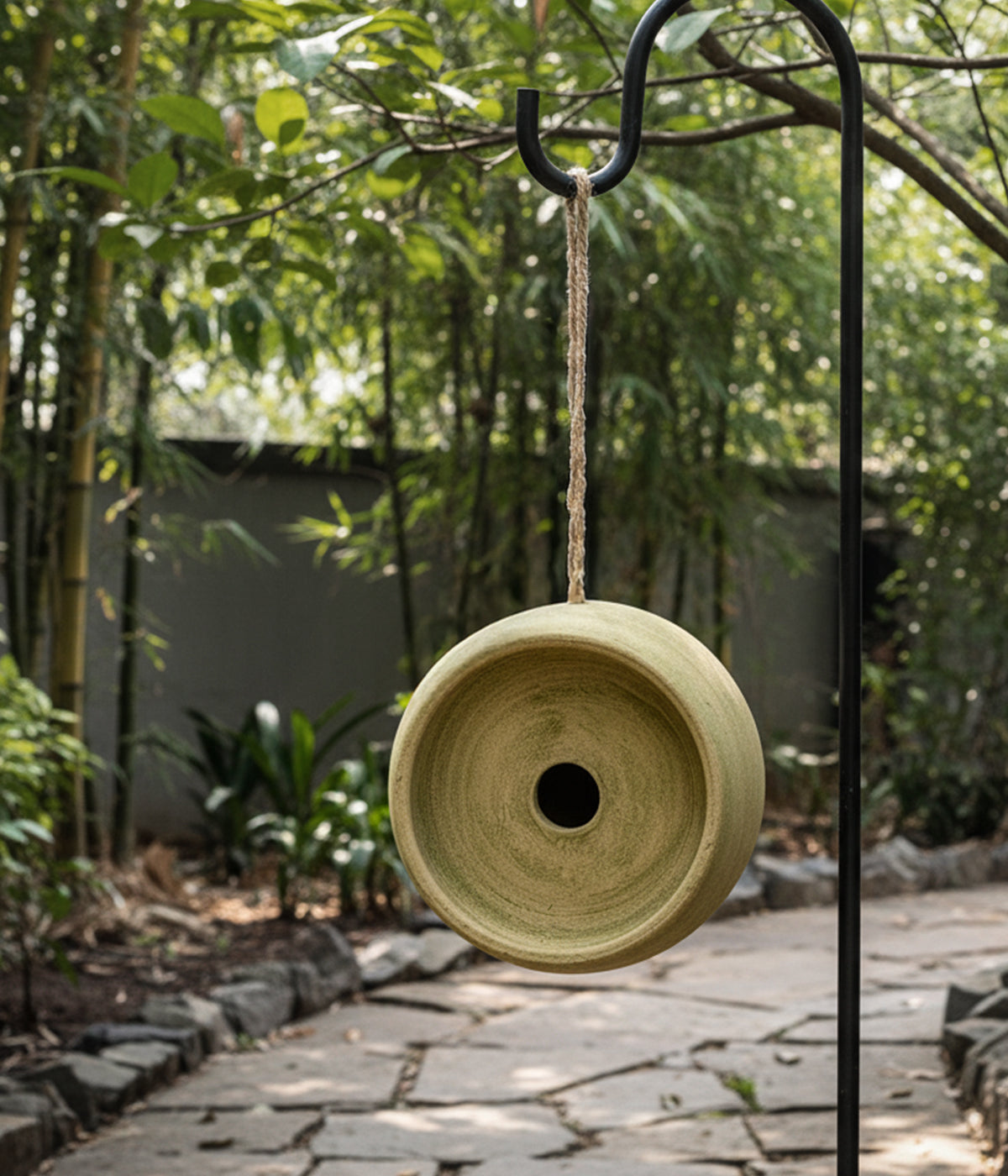 Greenwash Handcrafted Terracotta Birdhouse Hanging