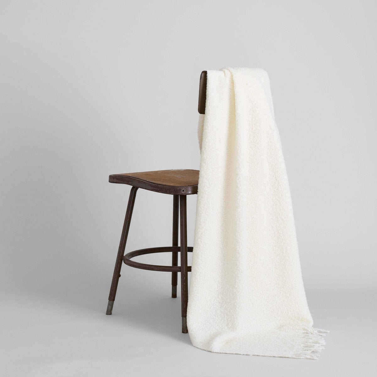 Baby Alpaca Boucle Throw - Bloomist