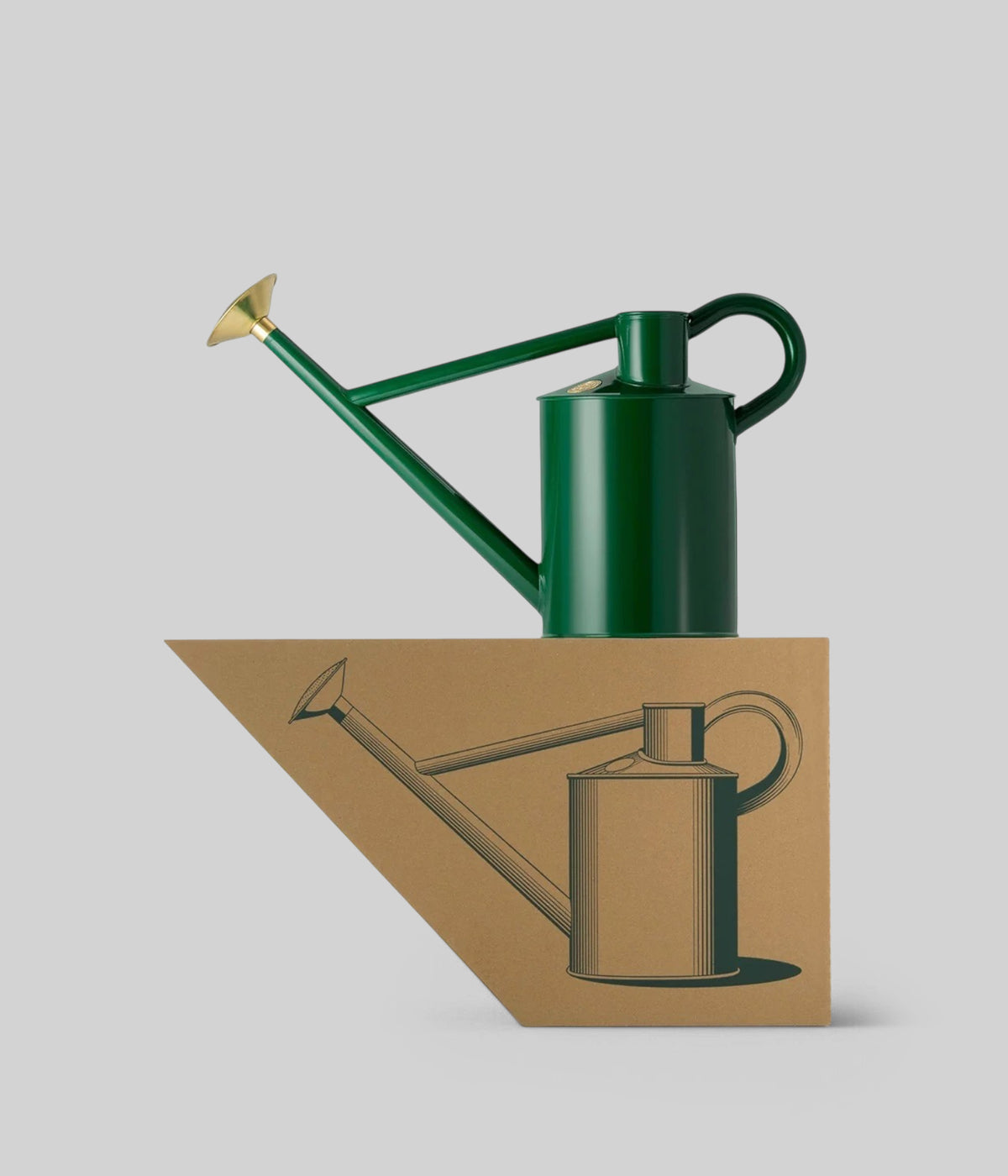 Cute outdoor watering can with rich green finish, compact design, and Haws craftsmanship