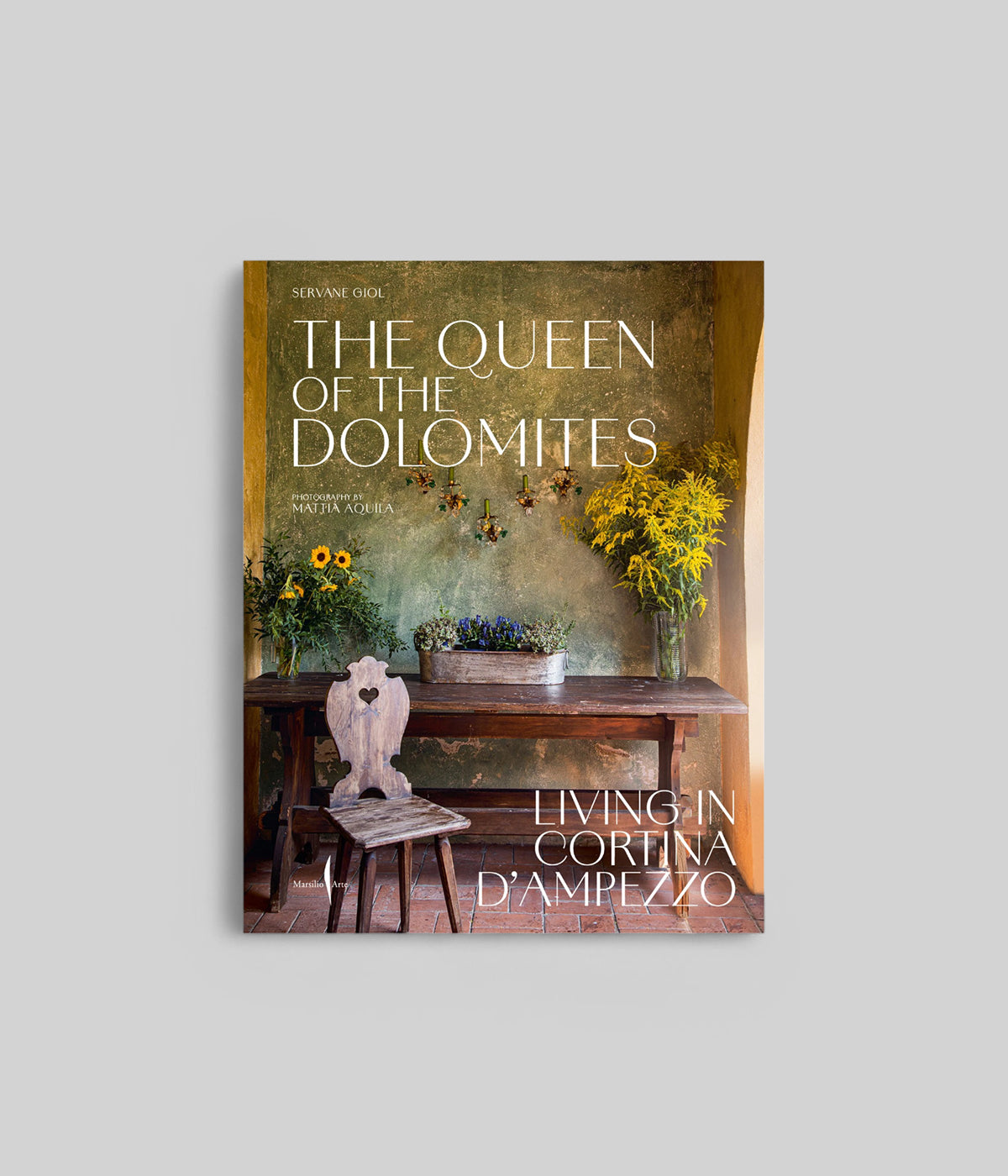 Hardcover Cortina Photography Book with alpine homes and Italian interiors