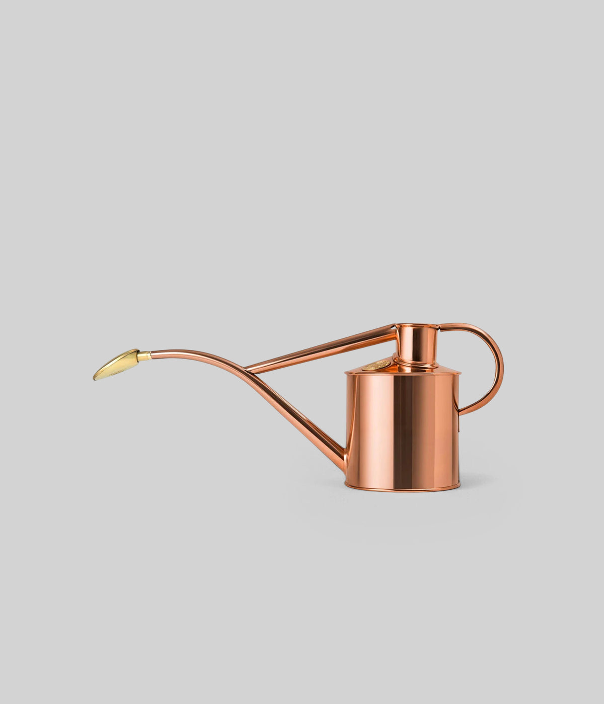Haws copper watering can with warm finish and fine rose, designed for indoor plants and small containers