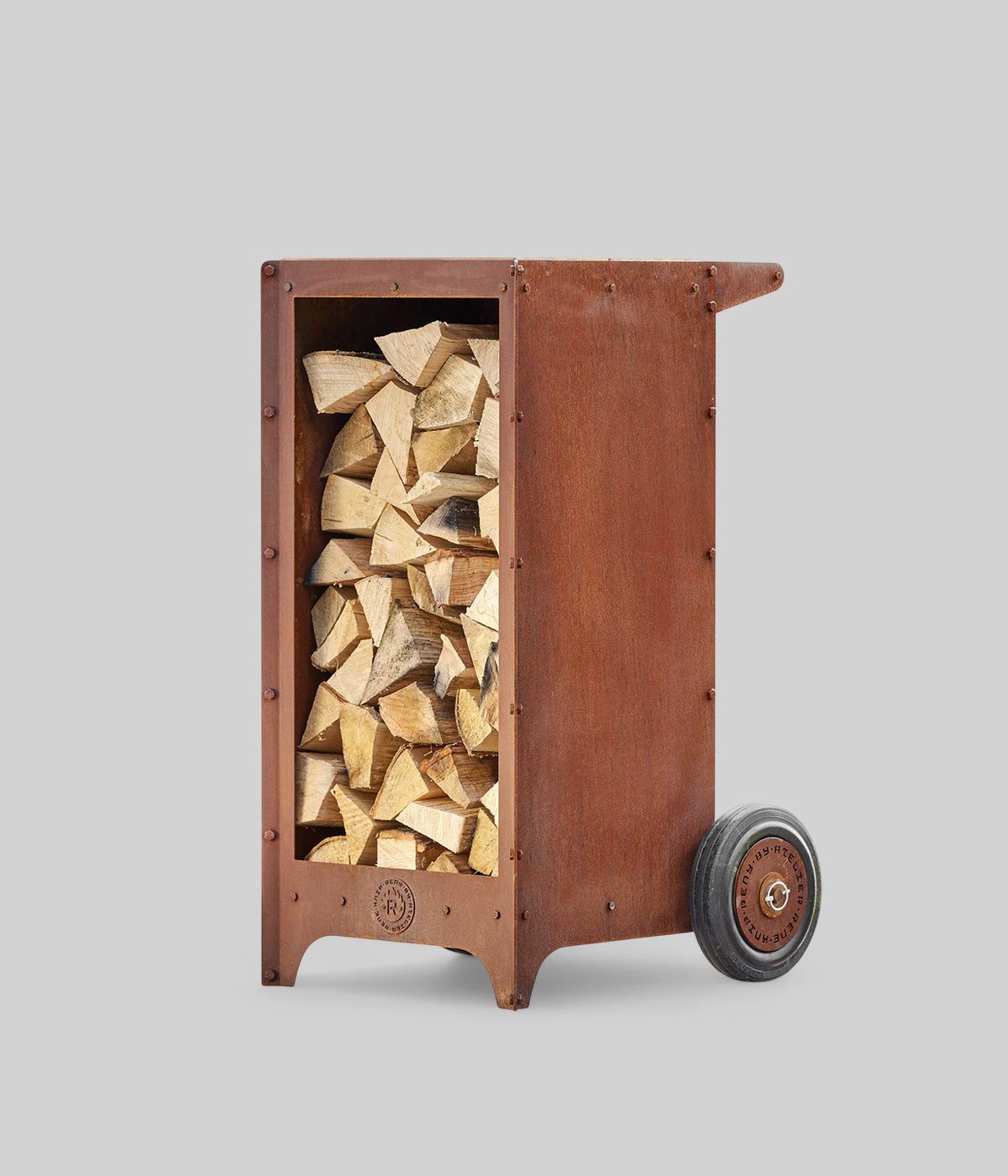 Ker mobile wood storage trolley 