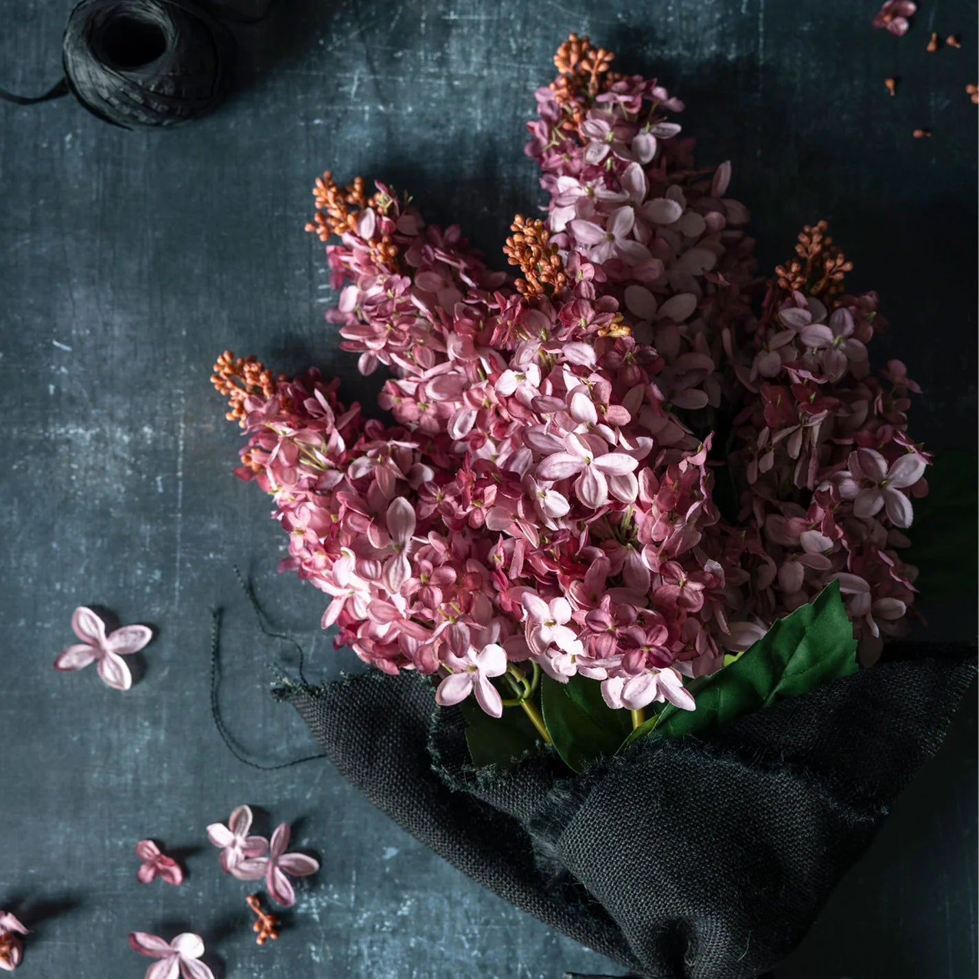 soft sunset hydrangea decor
