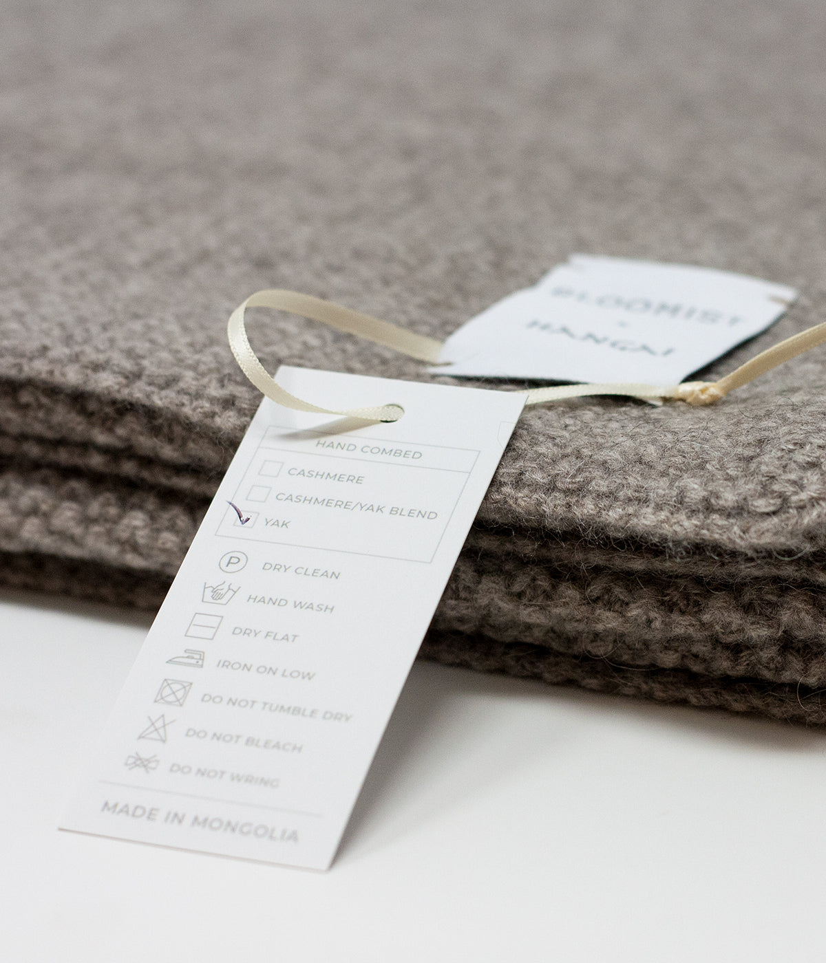 platinum pique knit yak baby blanket