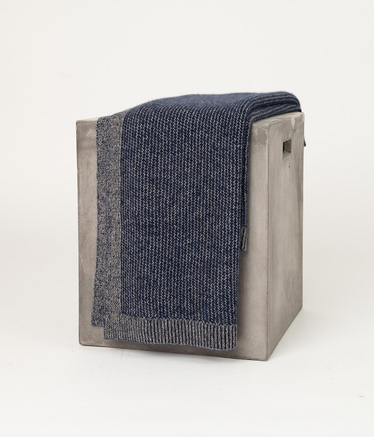 Luxuriously soft and hypoallergenic throw blanket made from hand-combed yak down