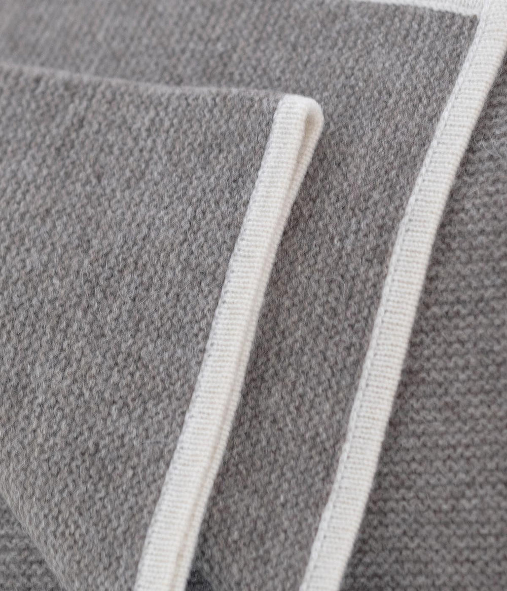 Cozy and hypoallergenic yak knit throw perfect as a blanket or decorative accent for any room