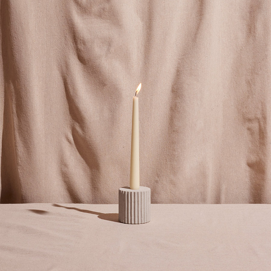 Elegant sandstone candle stand perfect for home and commercial spaces