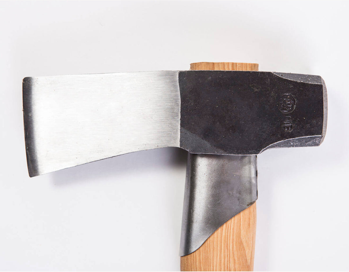 Gränsfors Bruk splitting maul with wooden handle and steel collar