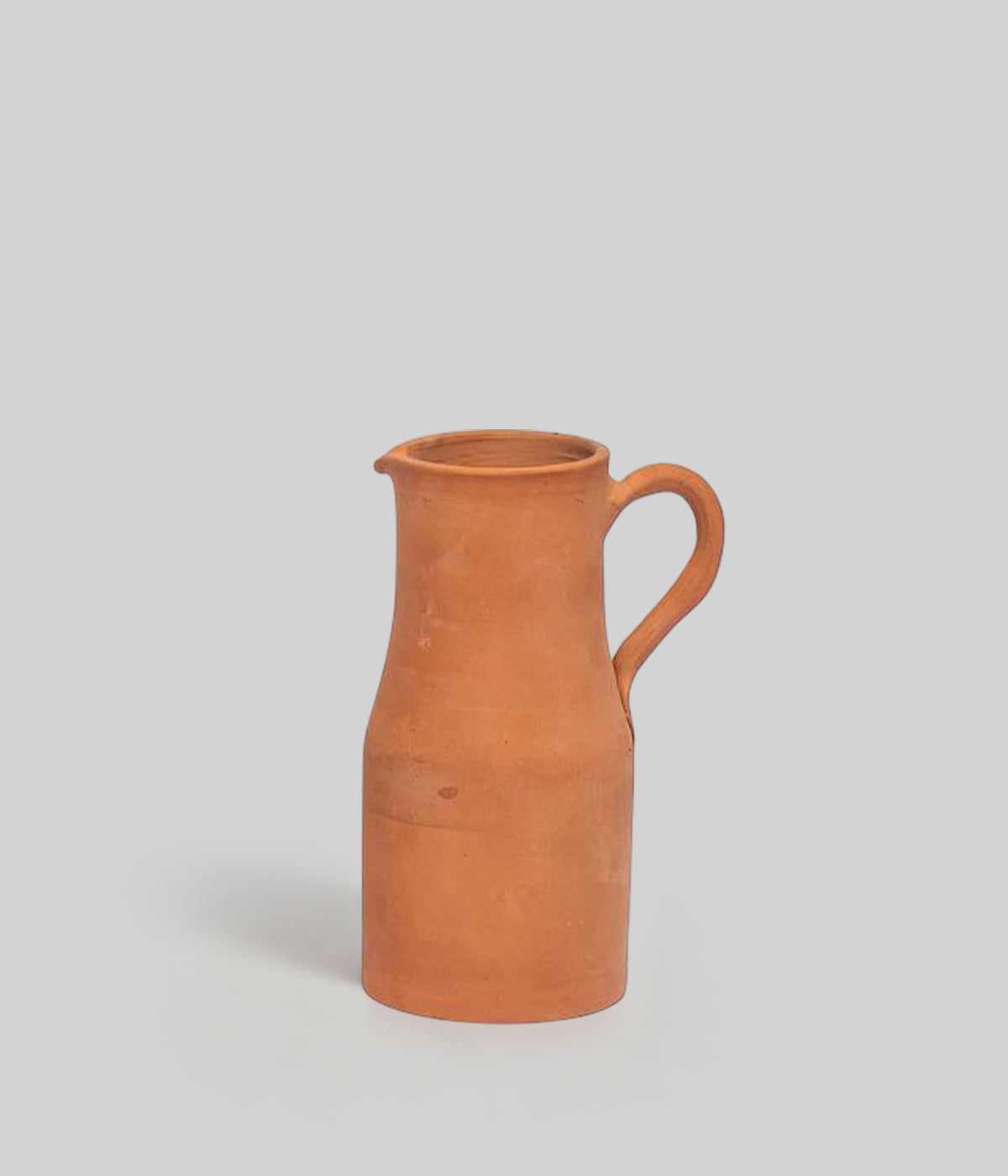 handmade terracotta decor pitcher