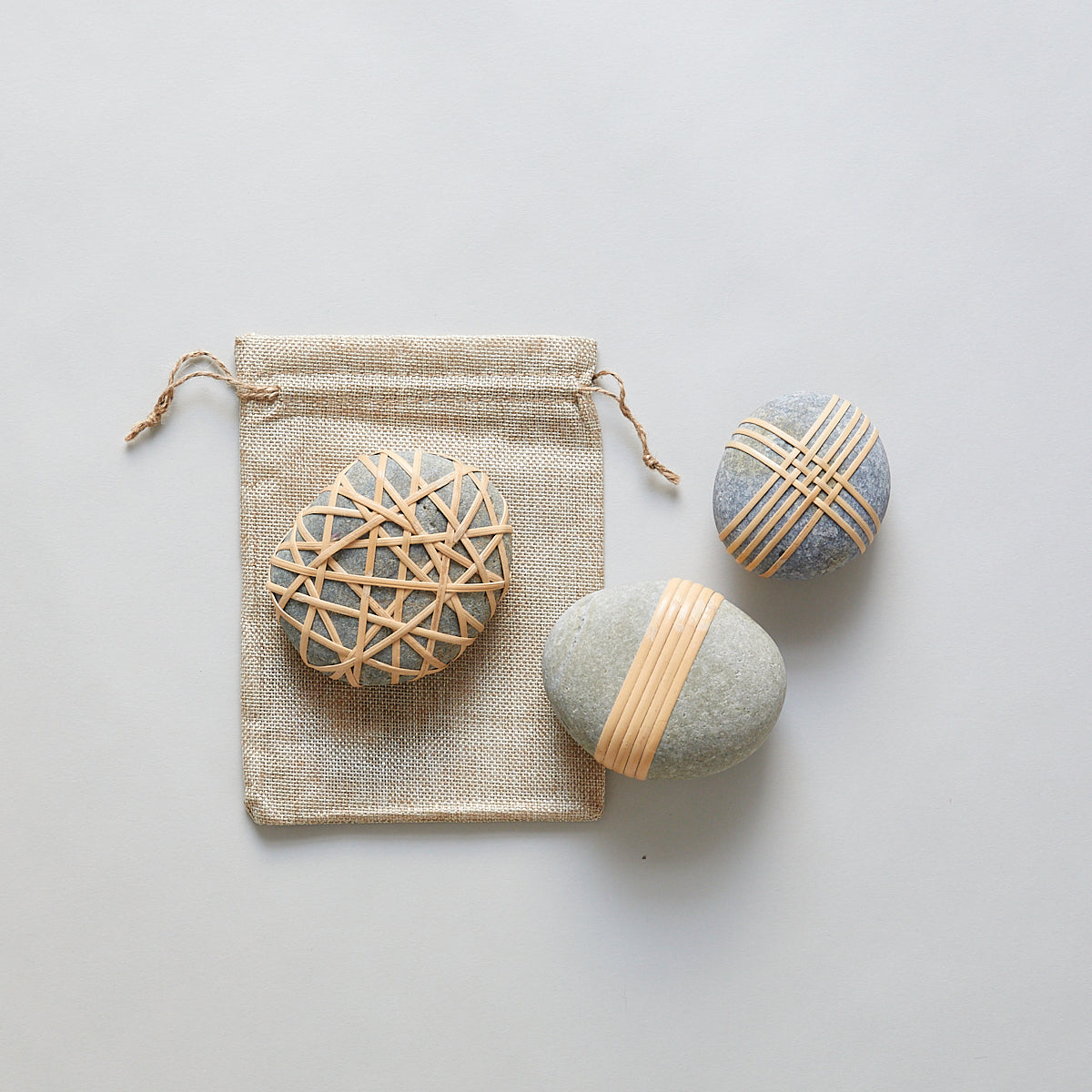 Bamboo Wrapped Rock - Bloomist