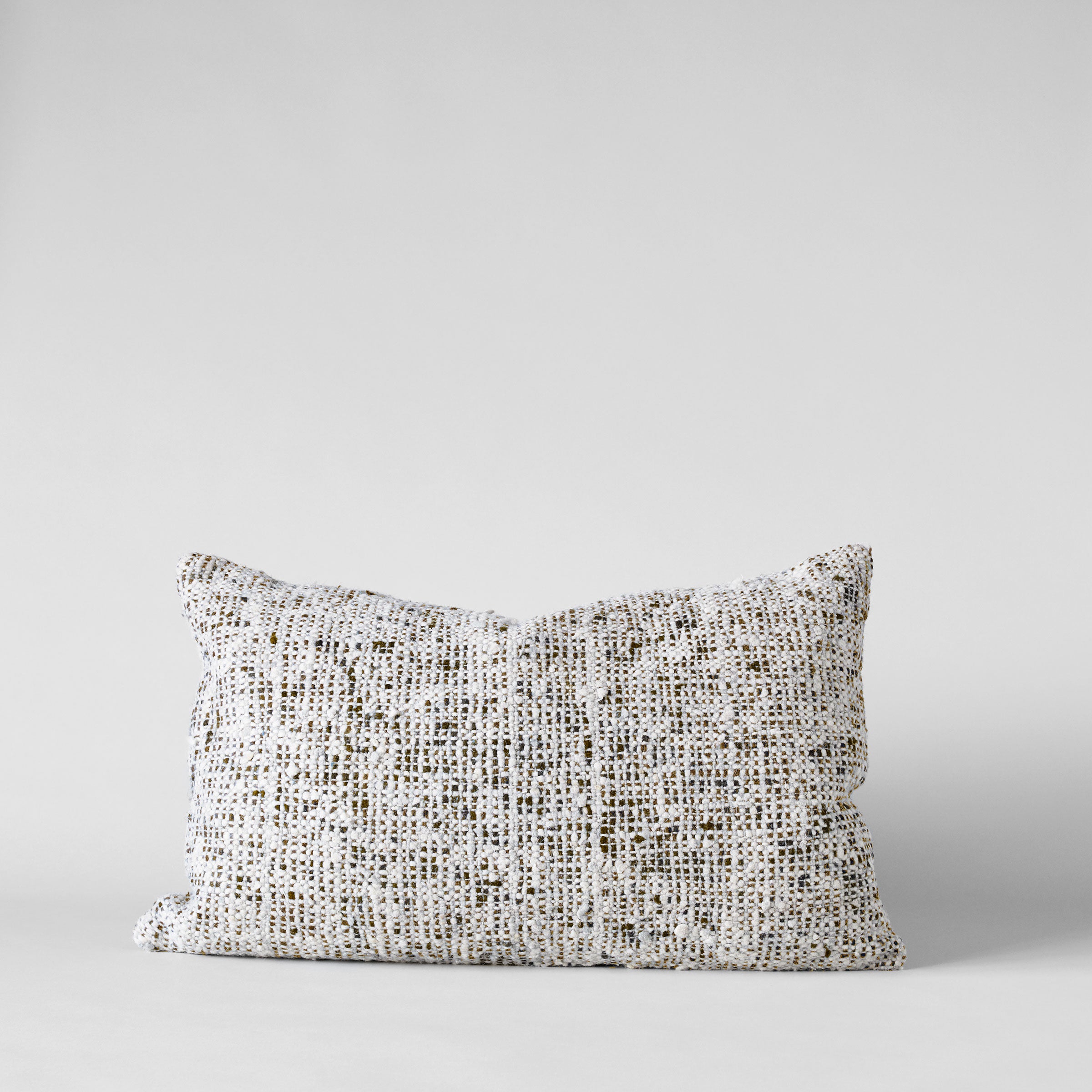 Textured Brown Tweed Pillow, 16x24 - Bloomist